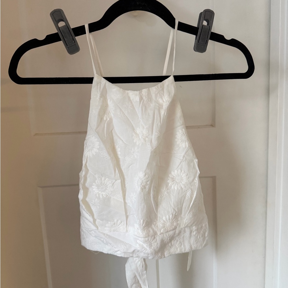 Altar'd State White Floral Camisole